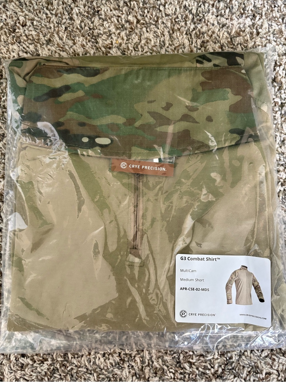Crye Precision G3 Combat Shirt - Multicam/Tan size Medium Short